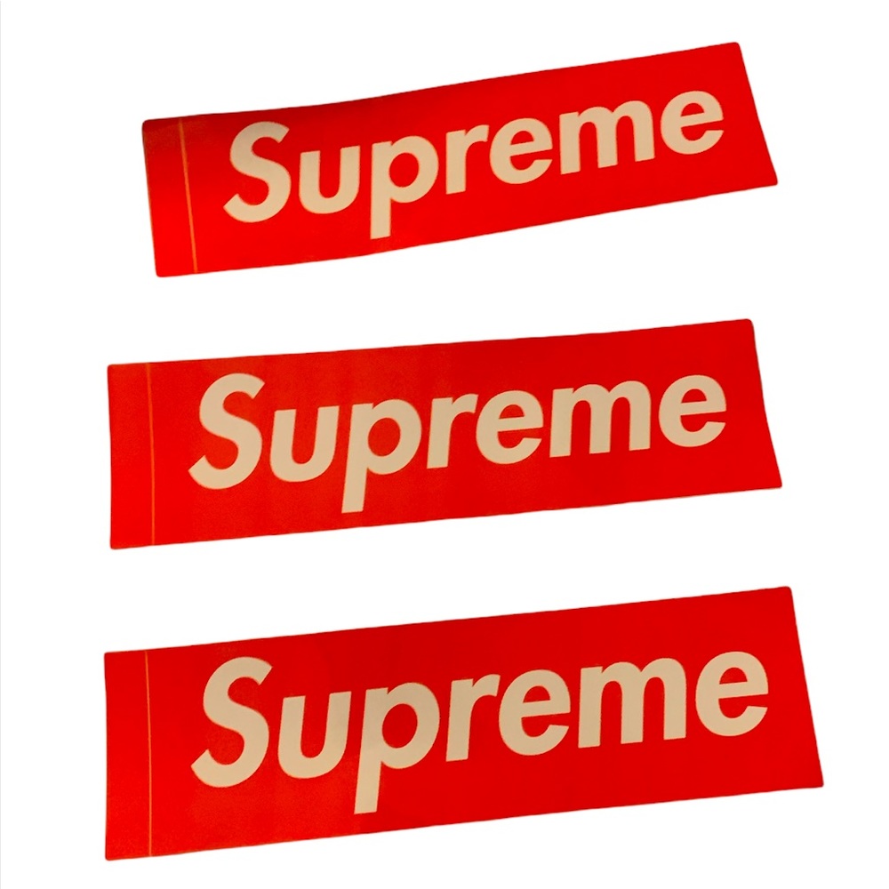 🎄🎁 Supreme Authentic Stickers Block Red & White Great Stocking Stuffer